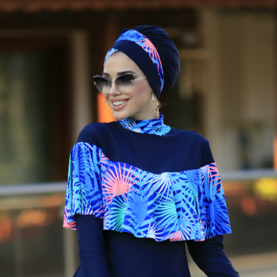 nadamuSun Muslim Swimsuits for Women Modest Swimwear Plus Size Burkini Islamic Swimming Suit Long Sleeve Bathing Suit 