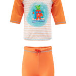 Orange Pineapple Kids Swimwear