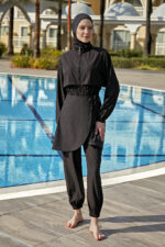 Black Bib burkini - Image 4